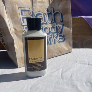 NEW BATH & BODY WORKS -TEAKWOOD Men's Collection 24 Hour Body Lotion 8oz RETIRED